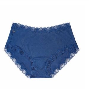 UWILA WARRIOR Soft Silk Lace Trim Silk Brief
